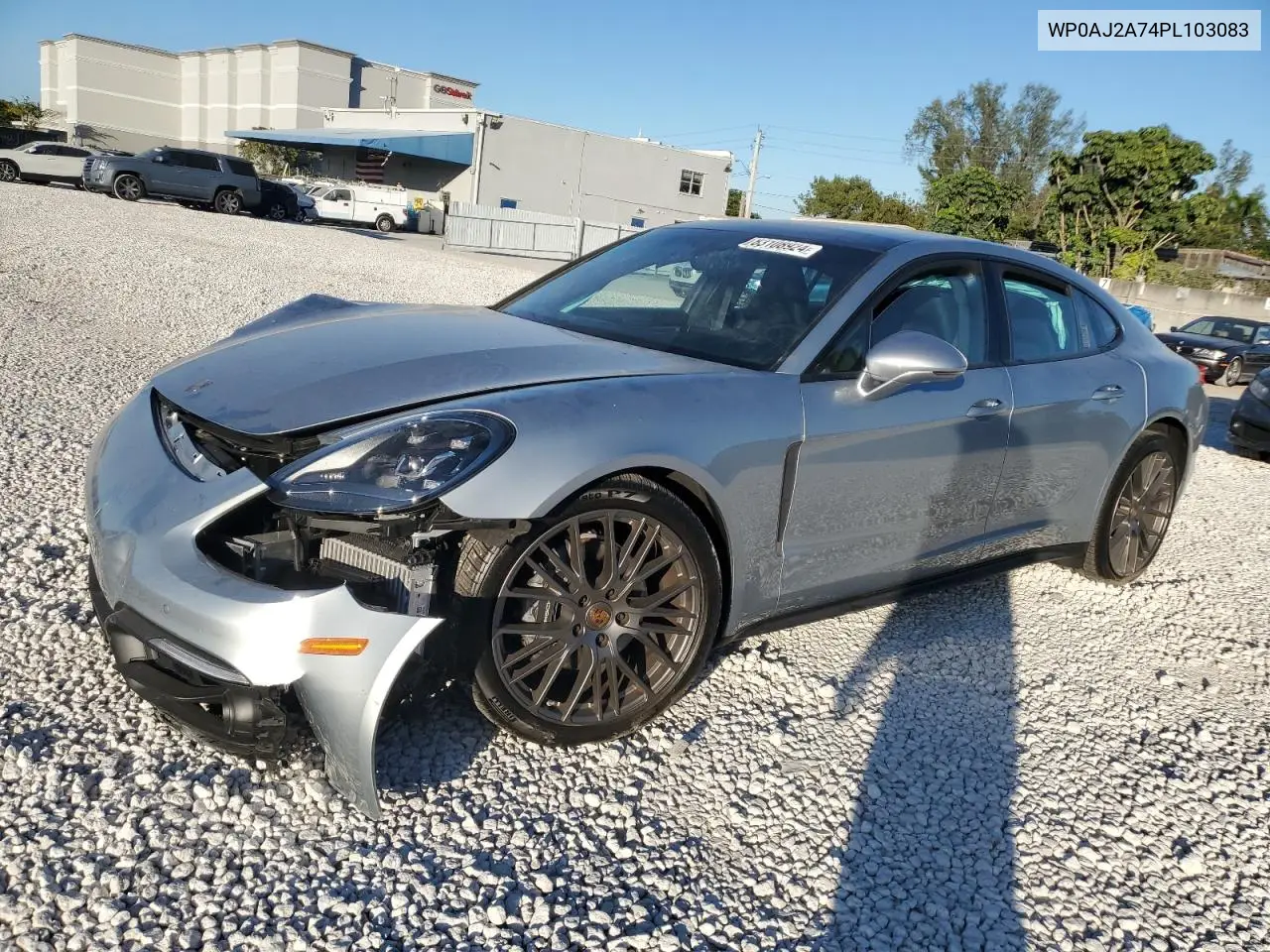 2023 Porsche Panamera Base VIN: WP0AJ2A74PL103083 Lot: 83108924