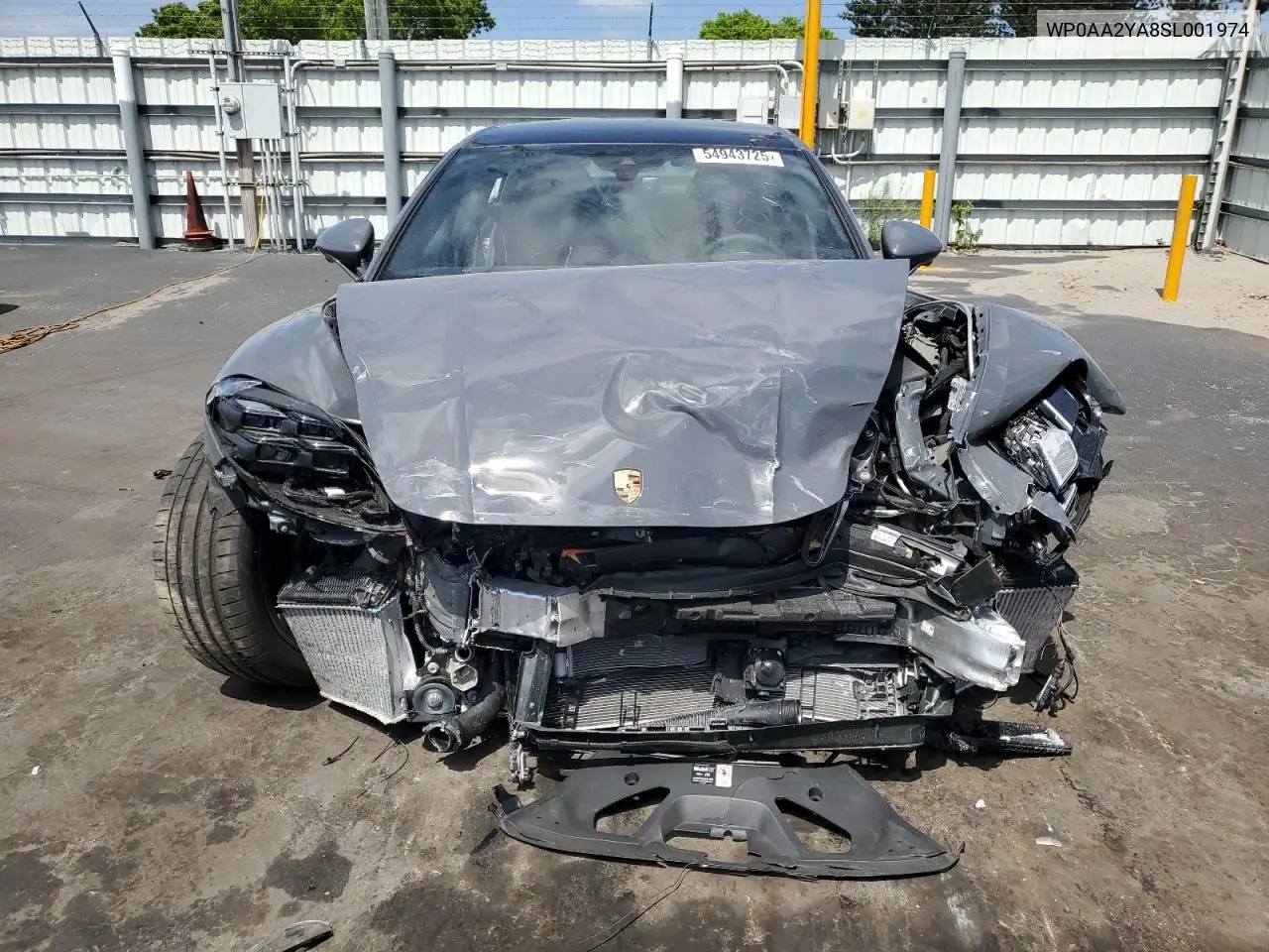 2025 Porsche Panamera Base VIN: WP0AA2YA8SL001974 Lot: 54943725