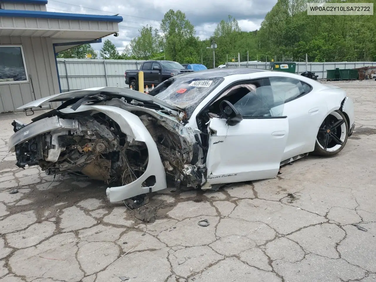 2020 Porsche Taycan Turbo VIN: WP0AC2Y10LSA72722 Lot: 56391895