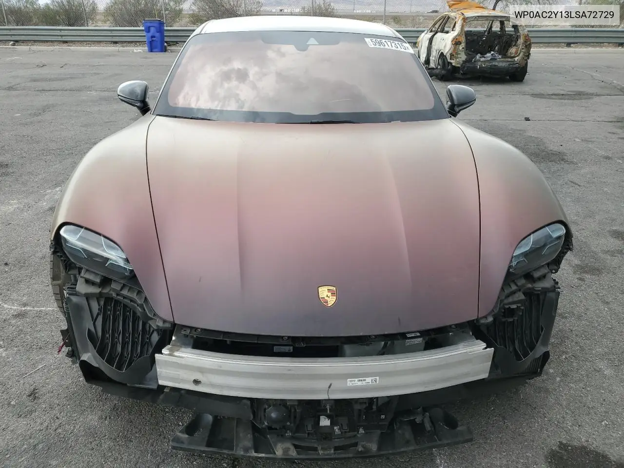 2020 Porsche Taycan Turbo VIN: WP0AC2Y13LSA72729 Lot: 59617315