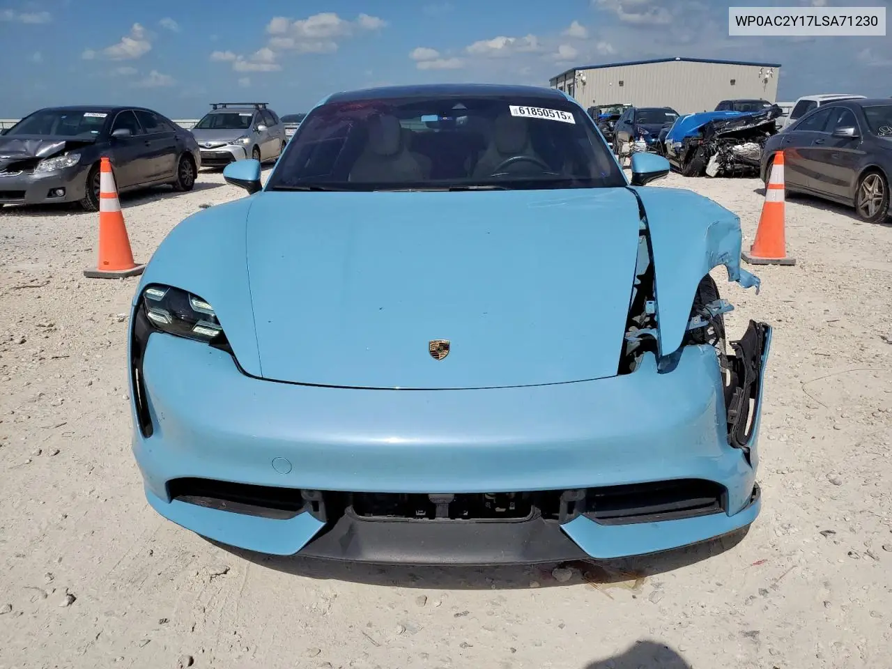 2020 Porsche Taycan Turbo VIN: WP0AC2Y17LSA71230 Lot: 61850515