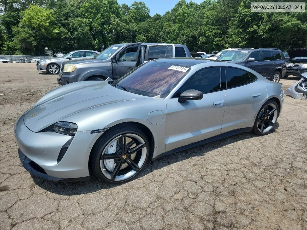 2020 Porsche Taycan Turbo VIN: WP0AC2Y10LSA71344 Lot: 62106195