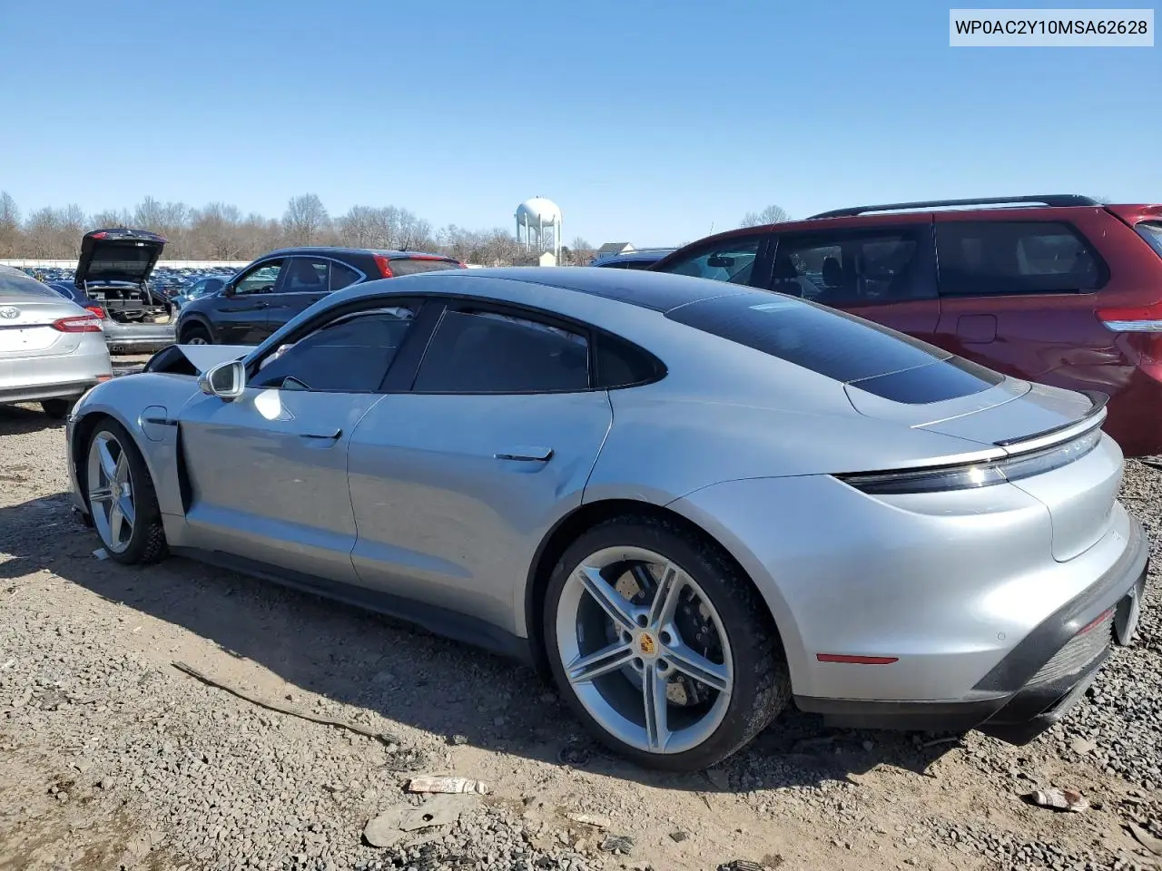 2021 Porsche Taycan Turbo VIN: WP0AC2Y10MSA62628 Lot: 46105925
