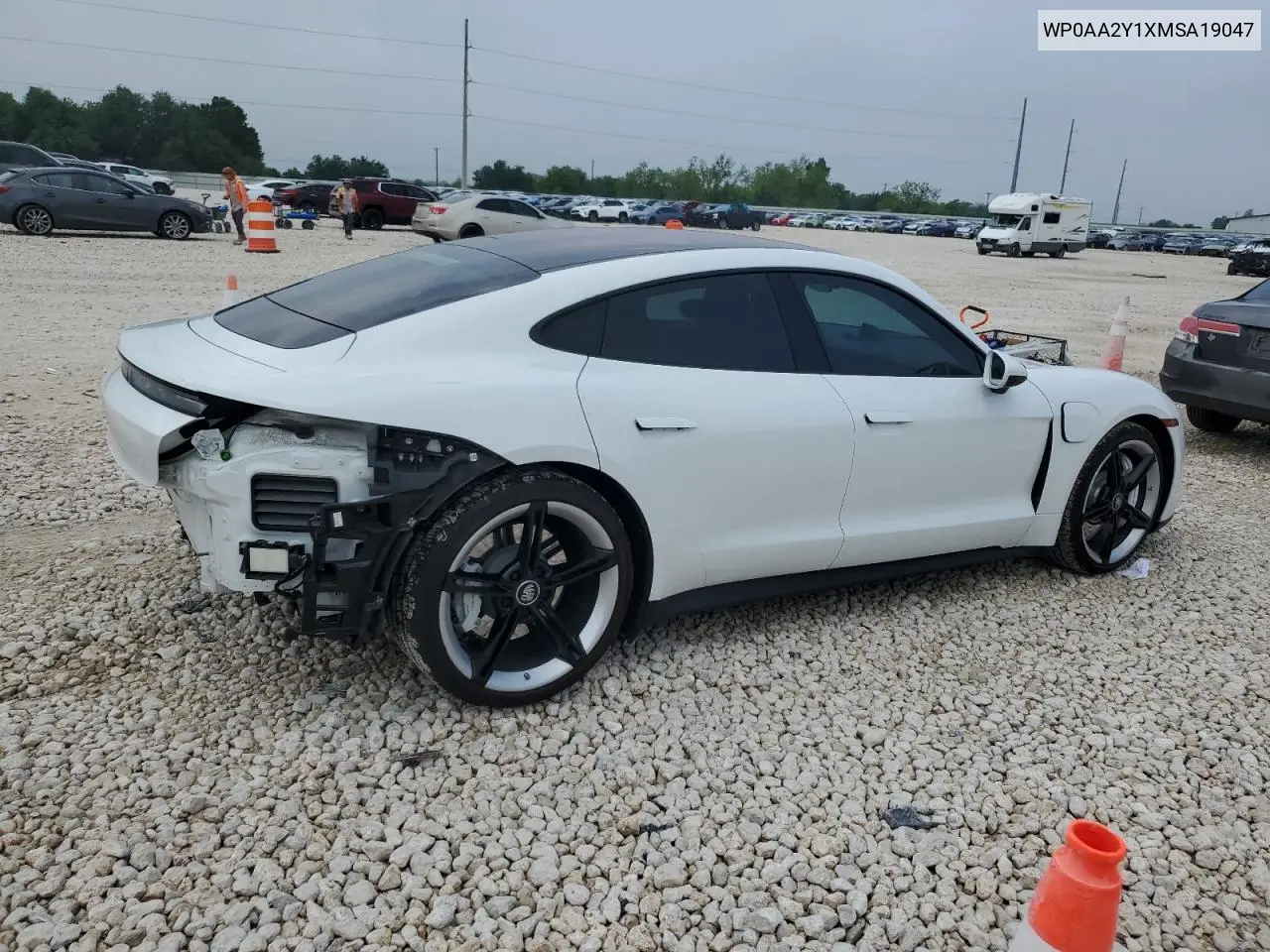 2021 Porsche Taycan VIN: WP0AA2Y1XMSA19047 Lot: 53094735