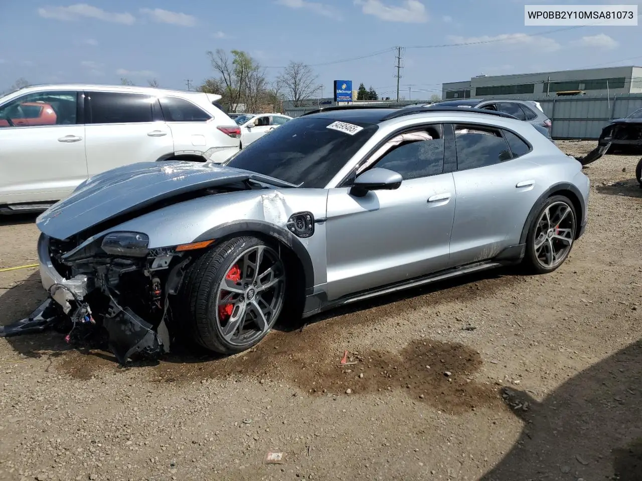 2021 Porsche Taycan Cross Turismo 4S VIN: WP0BB2Y10MSA81073 Lot: 54595465