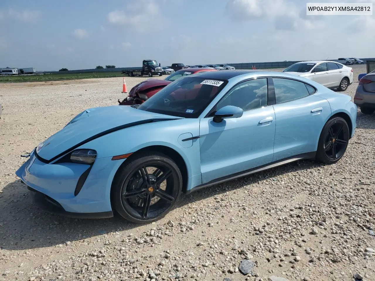 2021 Porsche Taycan 4S VIN: WP0AB2Y1XMSA42812 Lot: 55117335