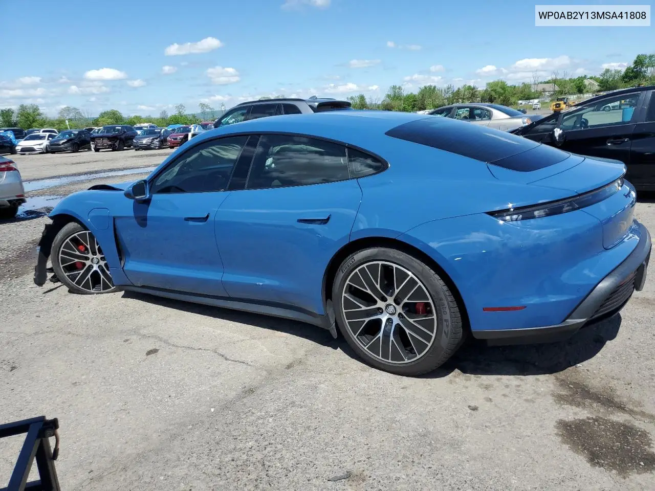 2021 Porsche Taycan 4S VIN: WP0AB2Y13MSA41808 Lot: 55977135