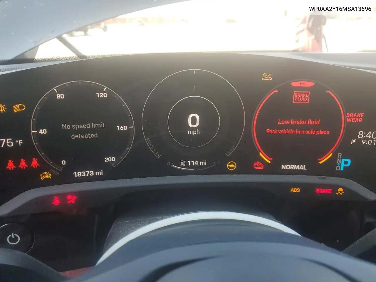 2021 Porsche Taycan VIN: WP0AA2Y16MSA13696 Lot: 59342695