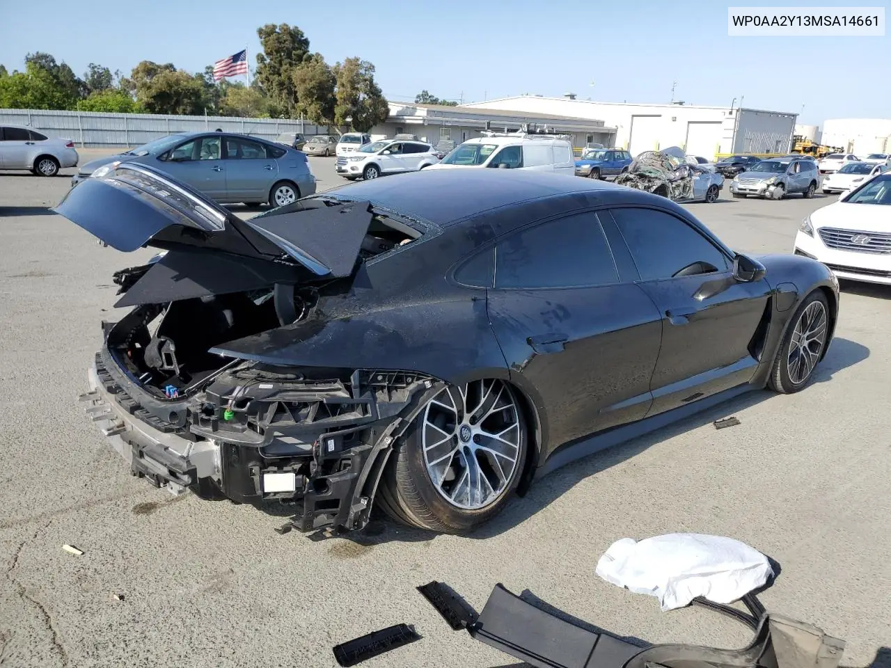 2021 Porsche Taycan VIN: WP0AA2Y13MSA14661 Lot: 59401315