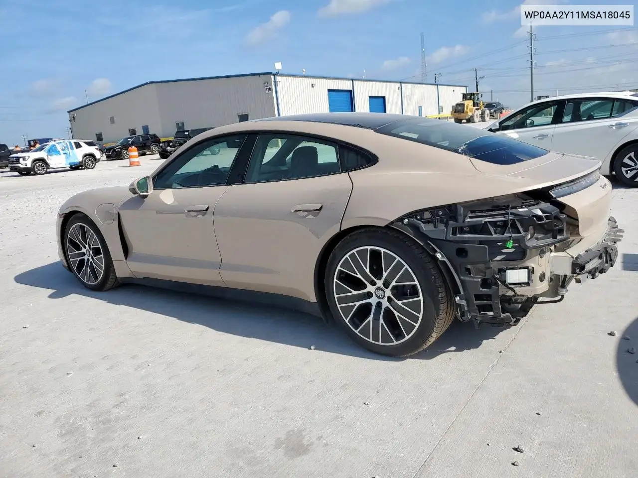 2021 Porsche Taycan VIN: WP0AA2Y11MSA18045 Lot: 61906175