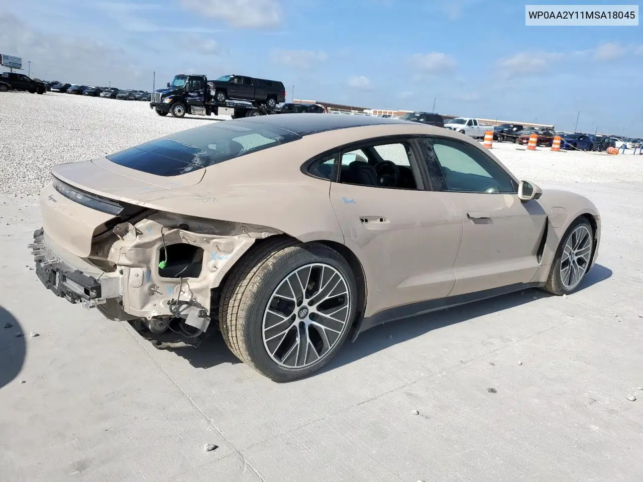 2021 Porsche Taycan VIN: WP0AA2Y11MSA18045 Lot: 61906175