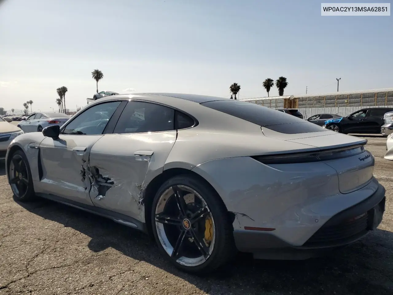 2021 Porsche Taycan Turbo VIN: WP0AC2Y13MSA62851 Lot: 61990885