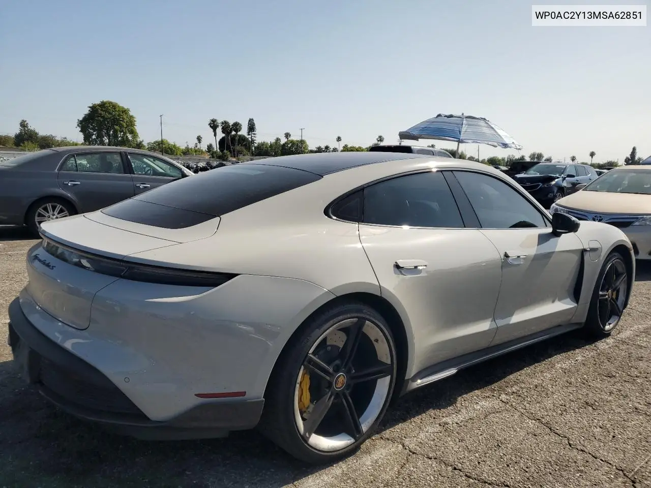 2021 Porsche Taycan Turbo VIN: WP0AC2Y13MSA62851 Lot: 61990885