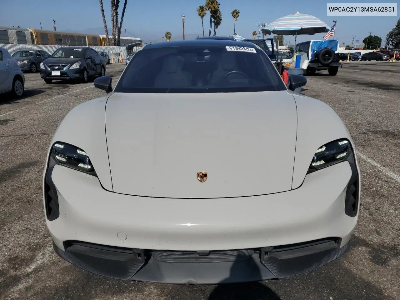 2021 Porsche Taycan Turbo VIN: WP0AC2Y13MSA62851 Lot: 61990885