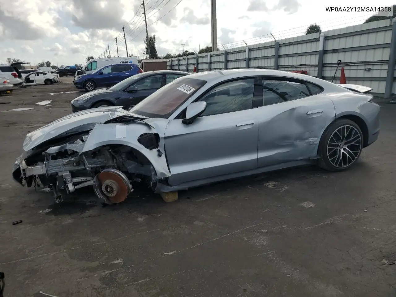 2021 Porsche Taycan VIN: WP0AA2Y12MSA14358 Lot: 89400085