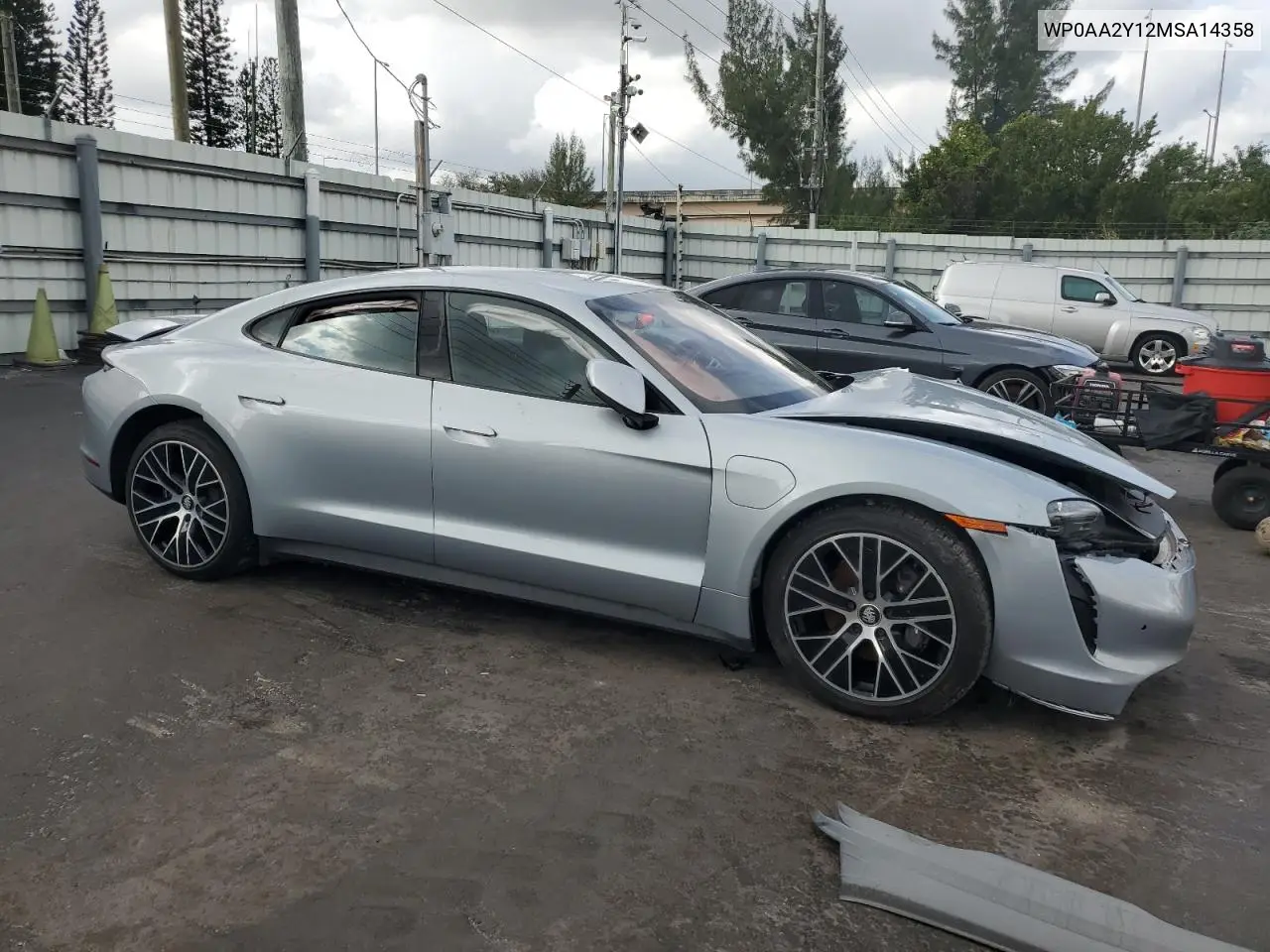2021 Porsche Taycan VIN: WP0AA2Y12MSA14358 Lot: 89400085