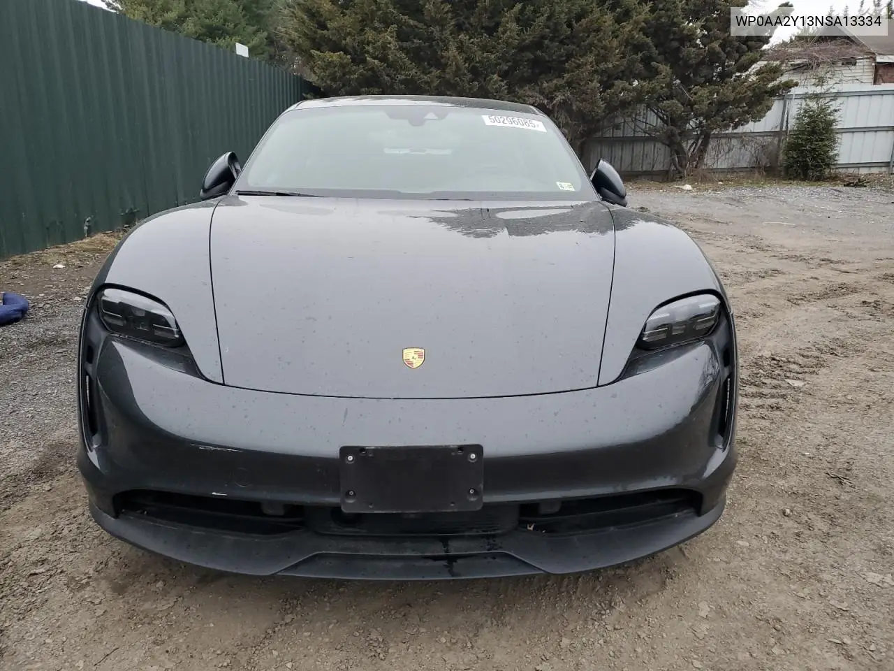 2022 Porsche Taycan VIN: WP0AA2Y13NSA13334 Lot: 50296085