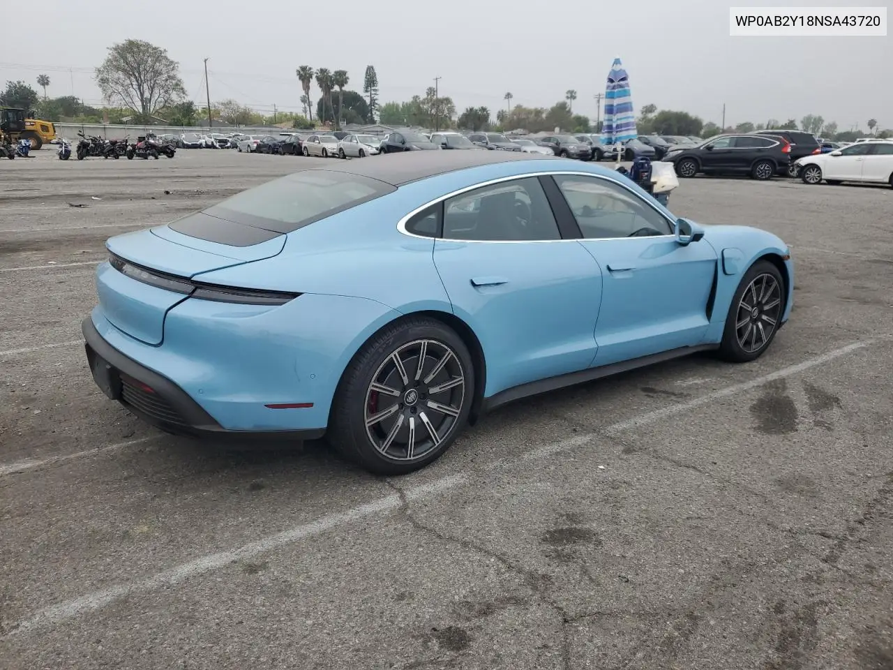 2022 Porsche Taycan 4S VIN: WP0AB2Y18NSA43720 Lot: 52212865