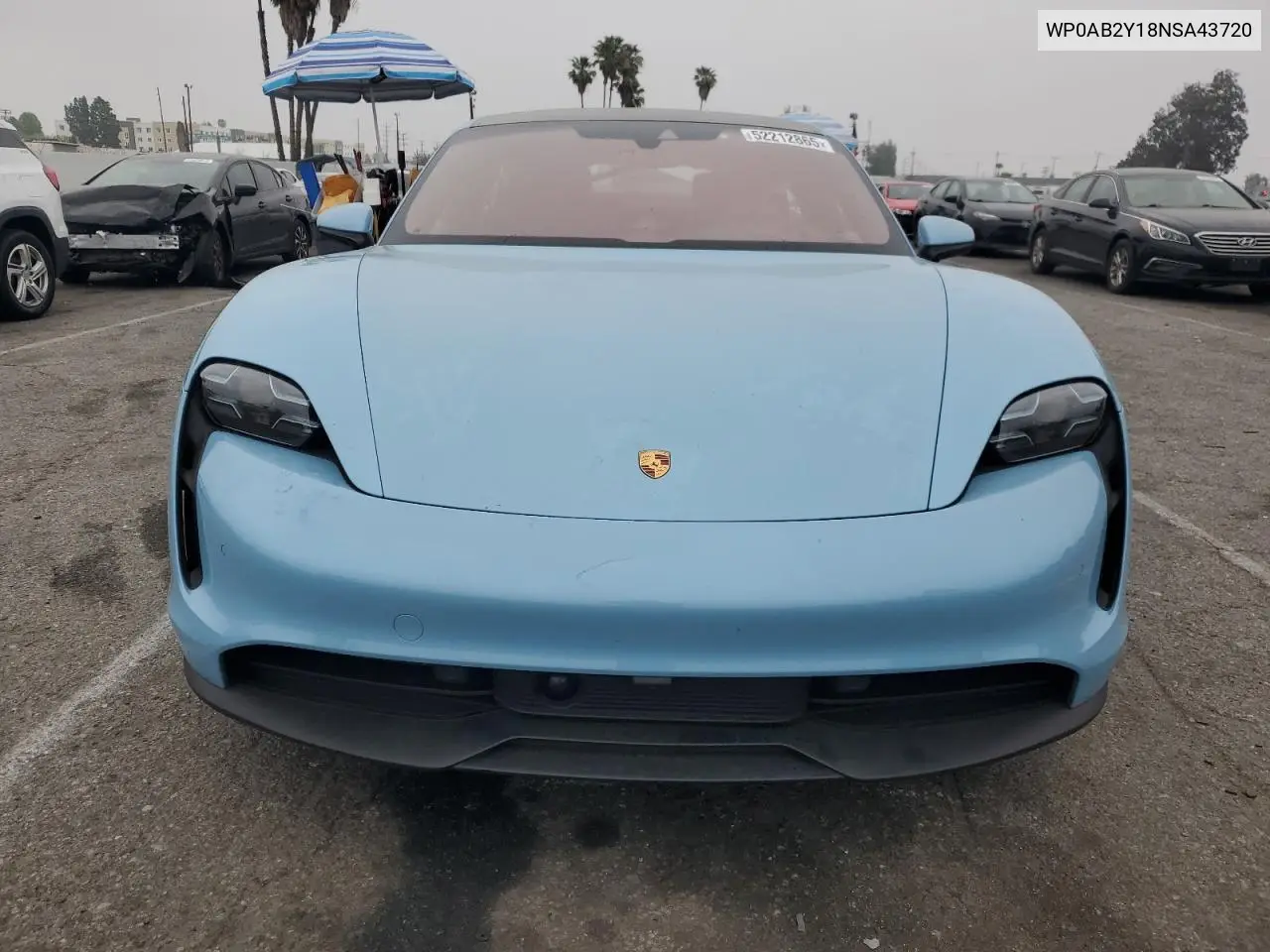 2022 Porsche Taycan 4S VIN: WP0AB2Y18NSA43720 Lot: 52212865