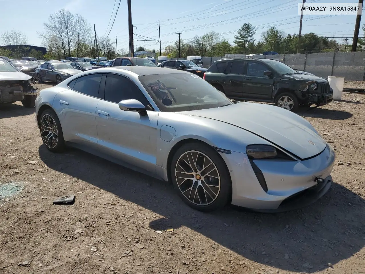 2022 Porsche Taycan VIN: WP0AA2Y19NSA15847 Lot: 54012535