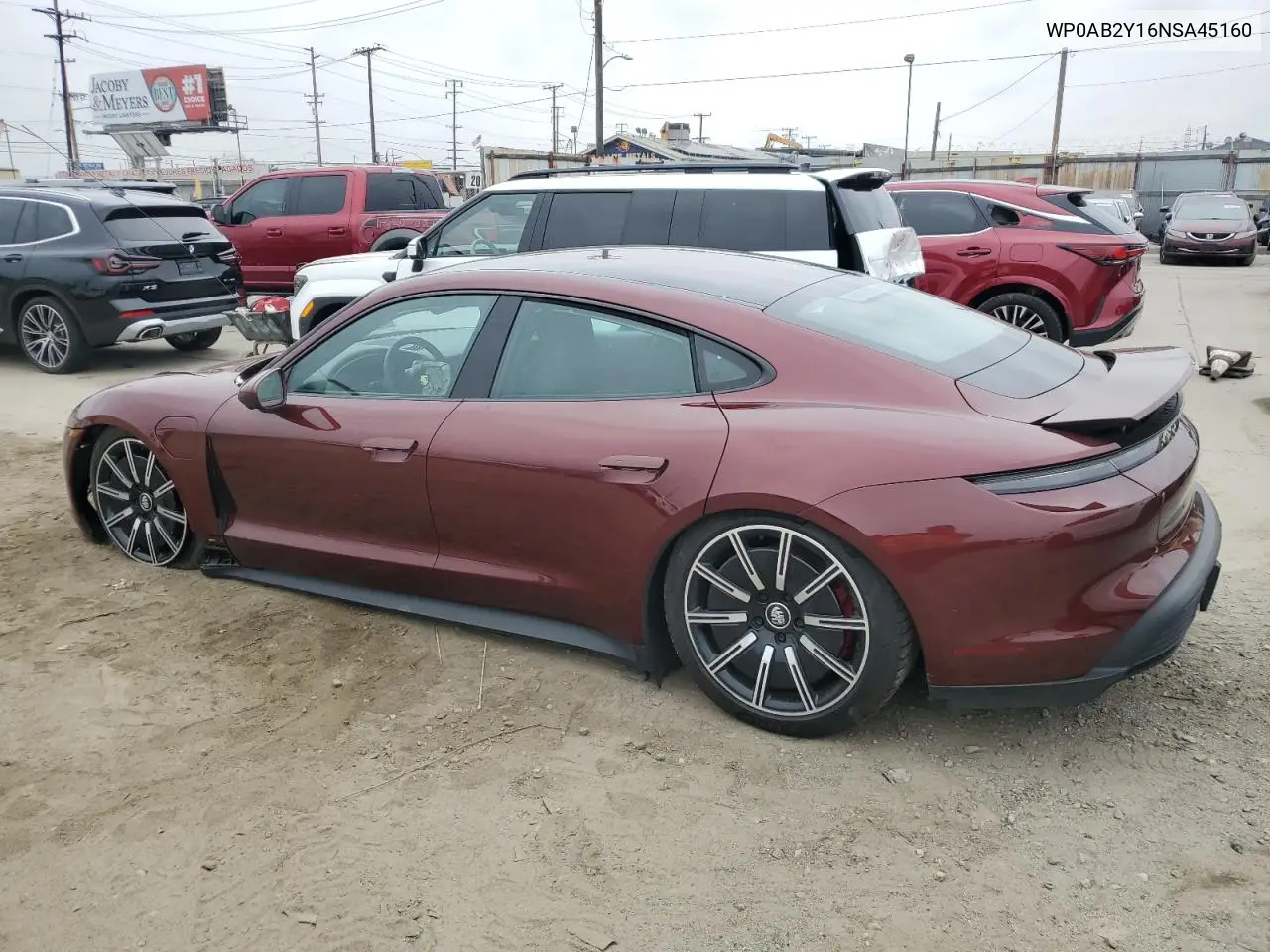 2022 Porsche Taycan 4S VIN: WP0AB2Y16NSA45160 Lot: 55658565