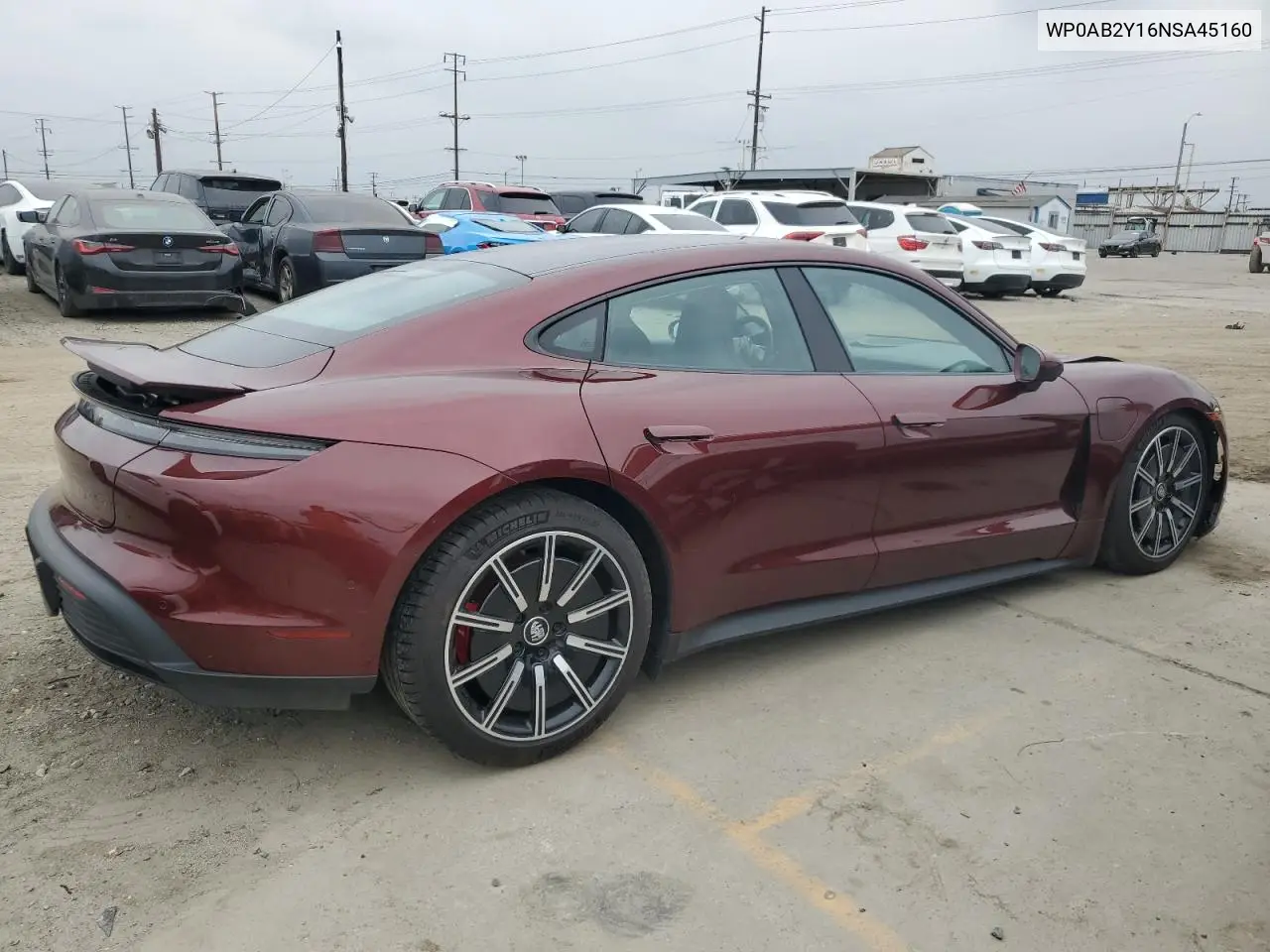 2022 Porsche Taycan 4S VIN: WP0AB2Y16NSA45160 Lot: 55658565