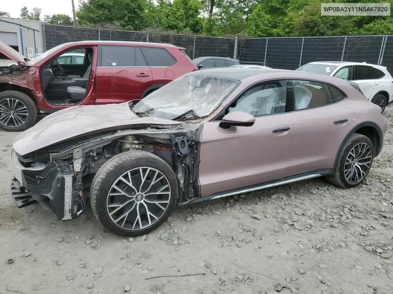 2022 Porsche Taycan Cross Turismo 4 VIN: WP0BA2Y11NSA67820 Lot: 58346275