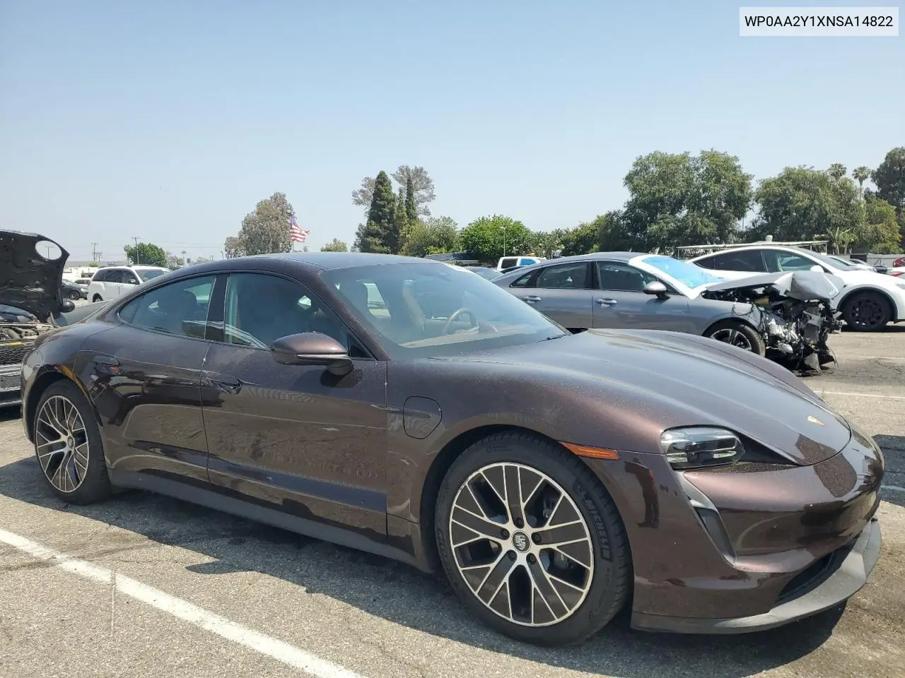 2022 Porsche Taycan VIN: WP0AA2Y1XNSA14822 Lot: 59403955