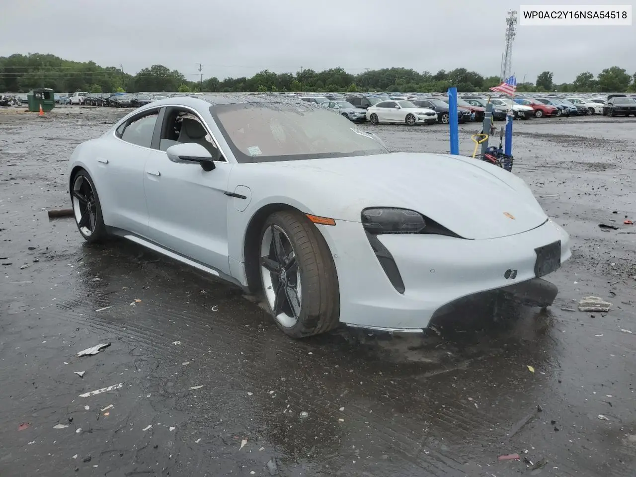 2022 Porsche Taycan Turbo VIN: WP0AC2Y16NSA54518 Lot: 60860855