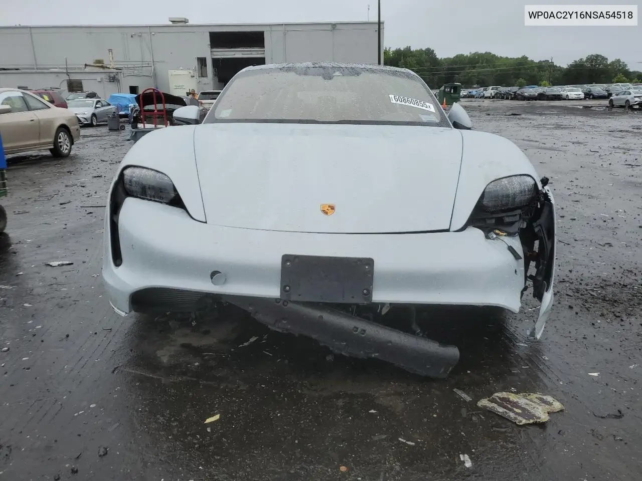 2022 Porsche Taycan Turbo VIN: WP0AC2Y16NSA54518 Lot: 60860855