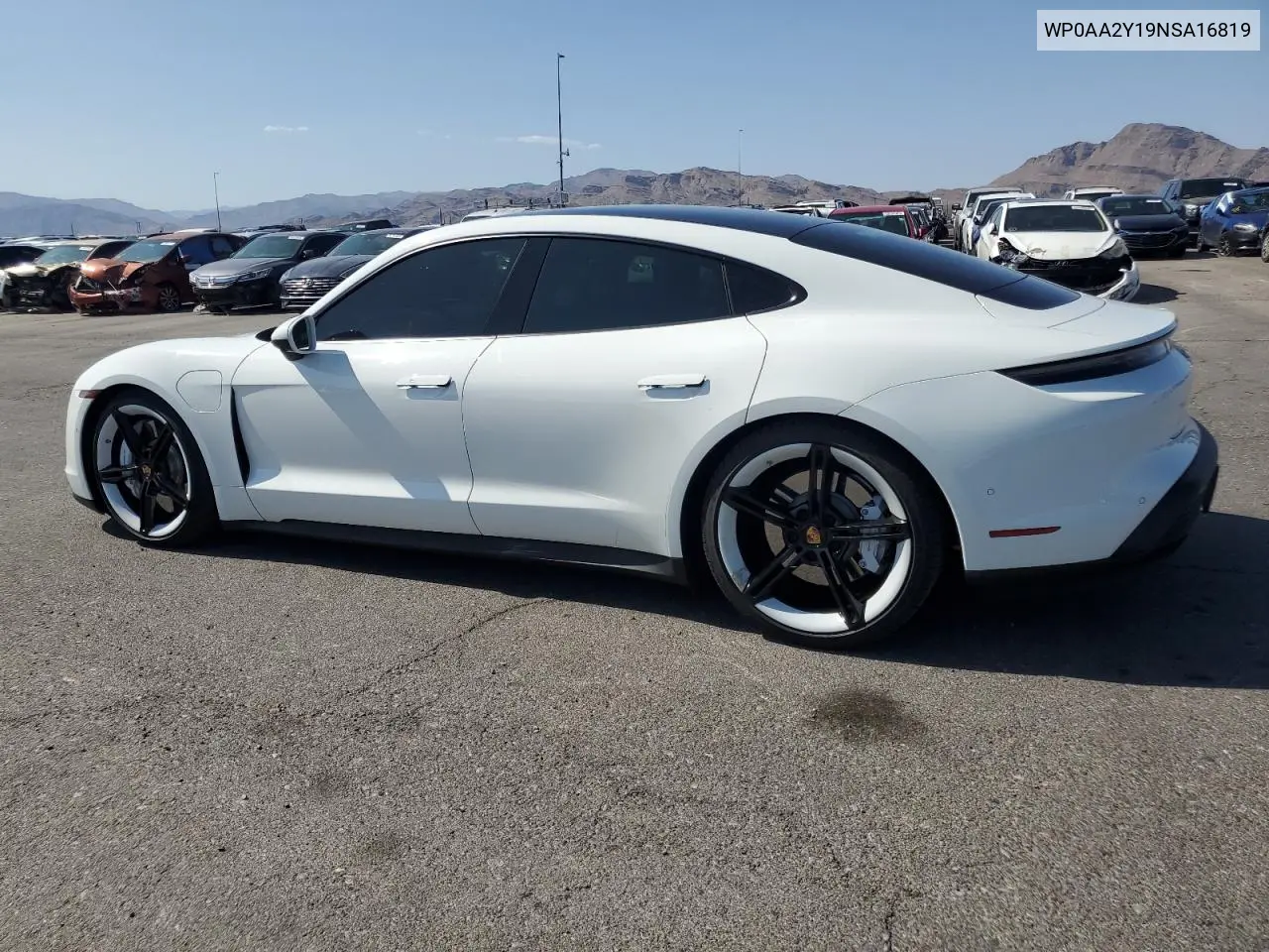 2022 Porsche Taycan VIN: WP0AA2Y19NSA16819 Lot: 62696995