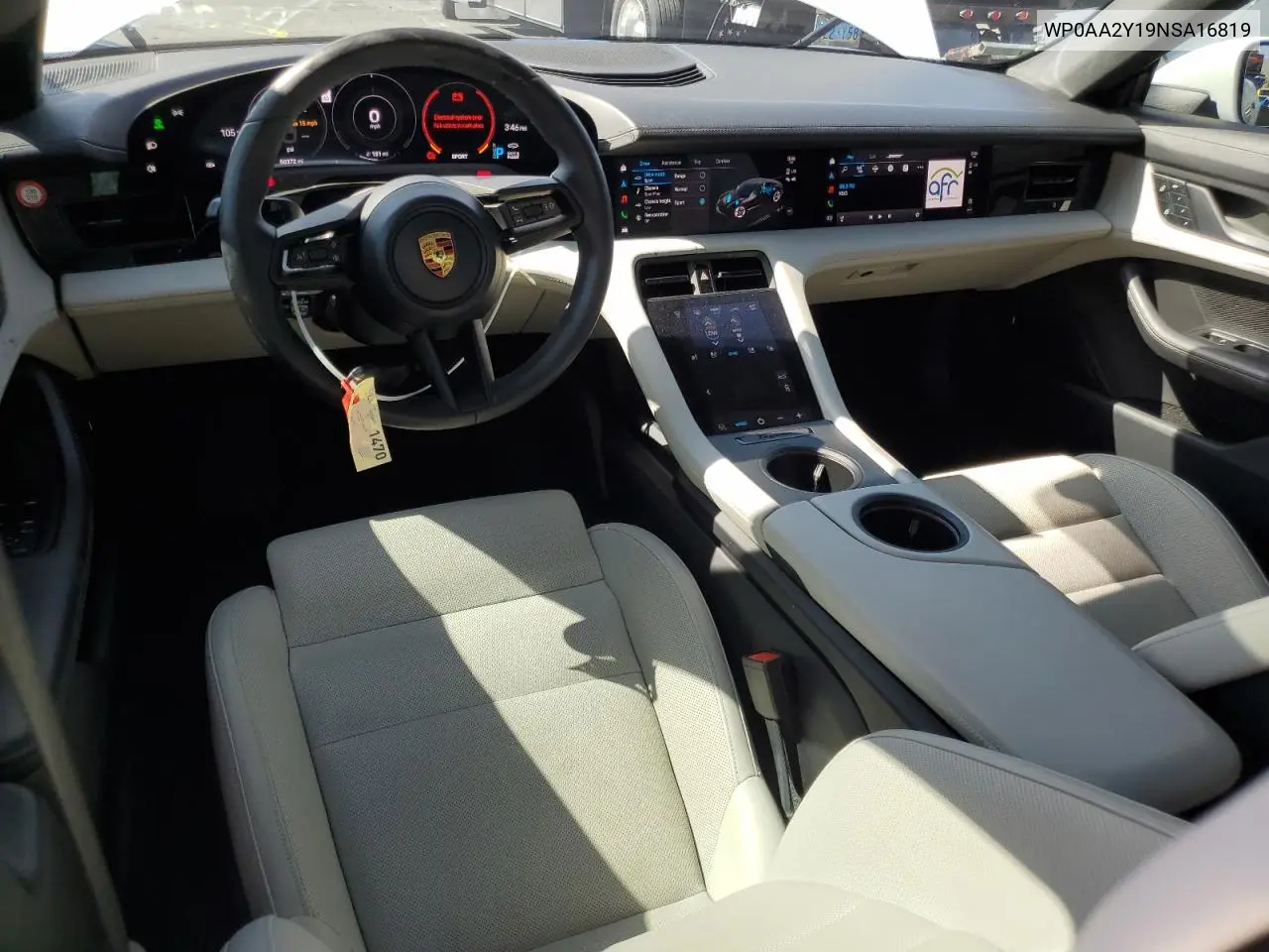 2022 Porsche Taycan VIN: WP0AA2Y19NSA16819 Lot: 62696995