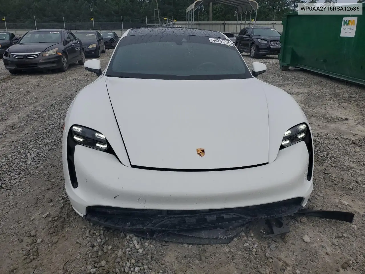 2024 Porsche Taycan VIN: WP0AA2Y16RSA12636 Lot: 60287235