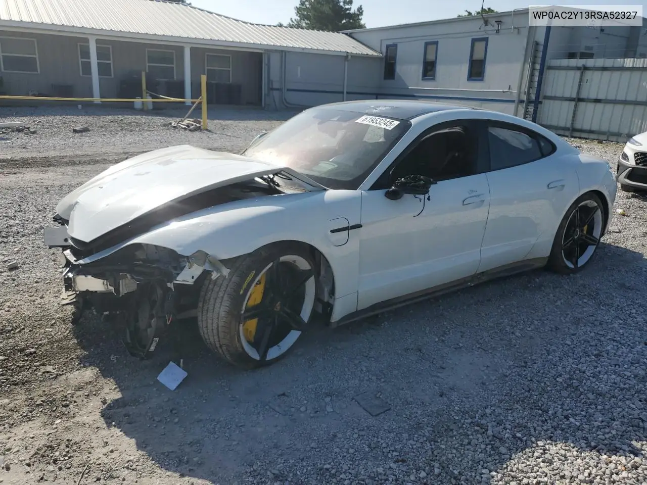 2024 Porsche Taycan Turbo VIN: WP0AC2Y13RSA52327 Lot: 61953245