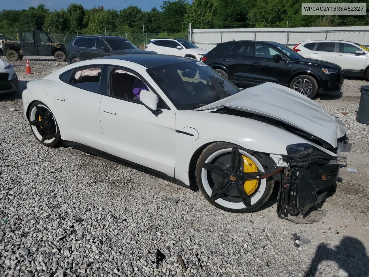 2024 Porsche Taycan Turbo VIN: WP0AC2Y13RSA52327 Lot: 61953245