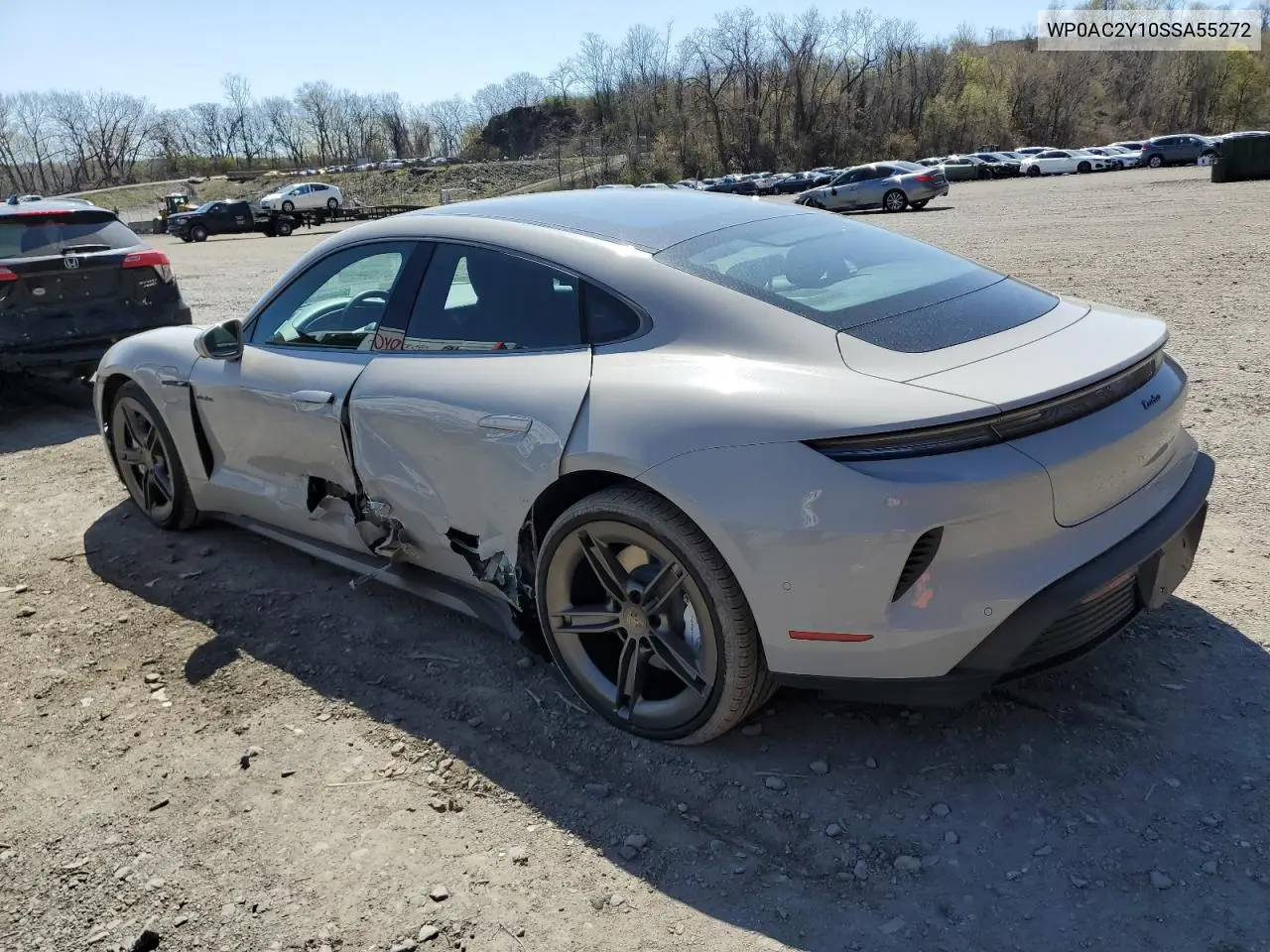 2025 Porsche Taycan Turbo VIN: WP0AC2Y10SSA55272 Lot: 53610875