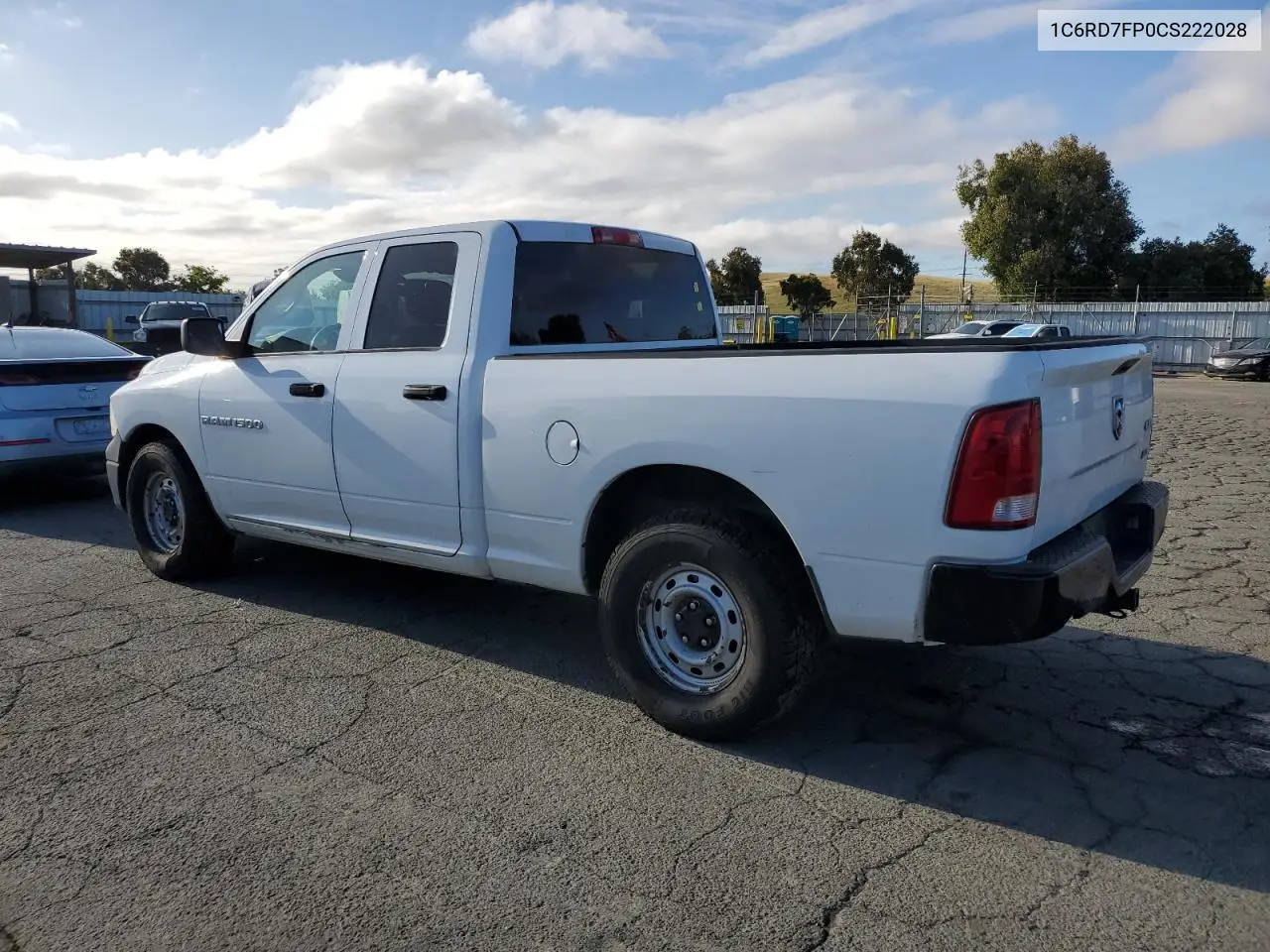 2012 Dodge Ram 1500 St VIN: 1C6RD7FP0CS222028 Lot: 56879545