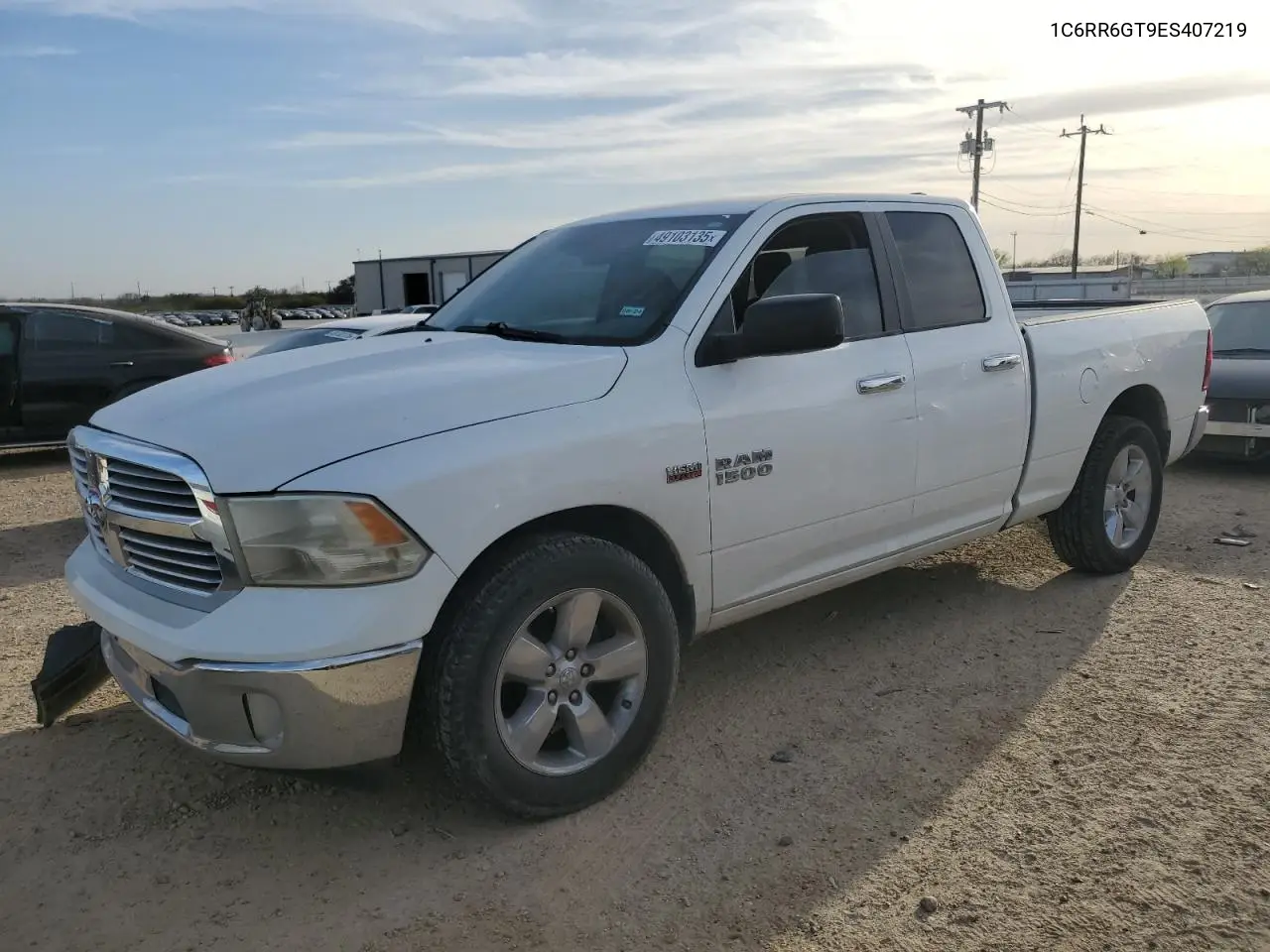 2014 Ram 1500 Slt VIN: 1C6RR6GT9ES407219 Lot: 49103135