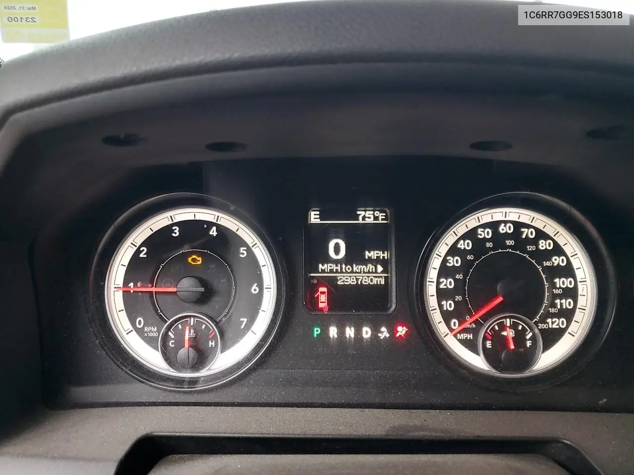 2014 Ram 1500 Slt VIN: 1C6RR7GG9ES153018 Lot: 54321625