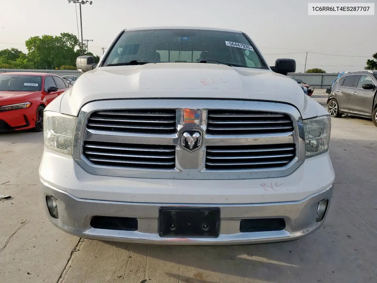 2014 Ram 1500 Slt VIN: 1C6RR6LT4ES287707 Lot: 56447935