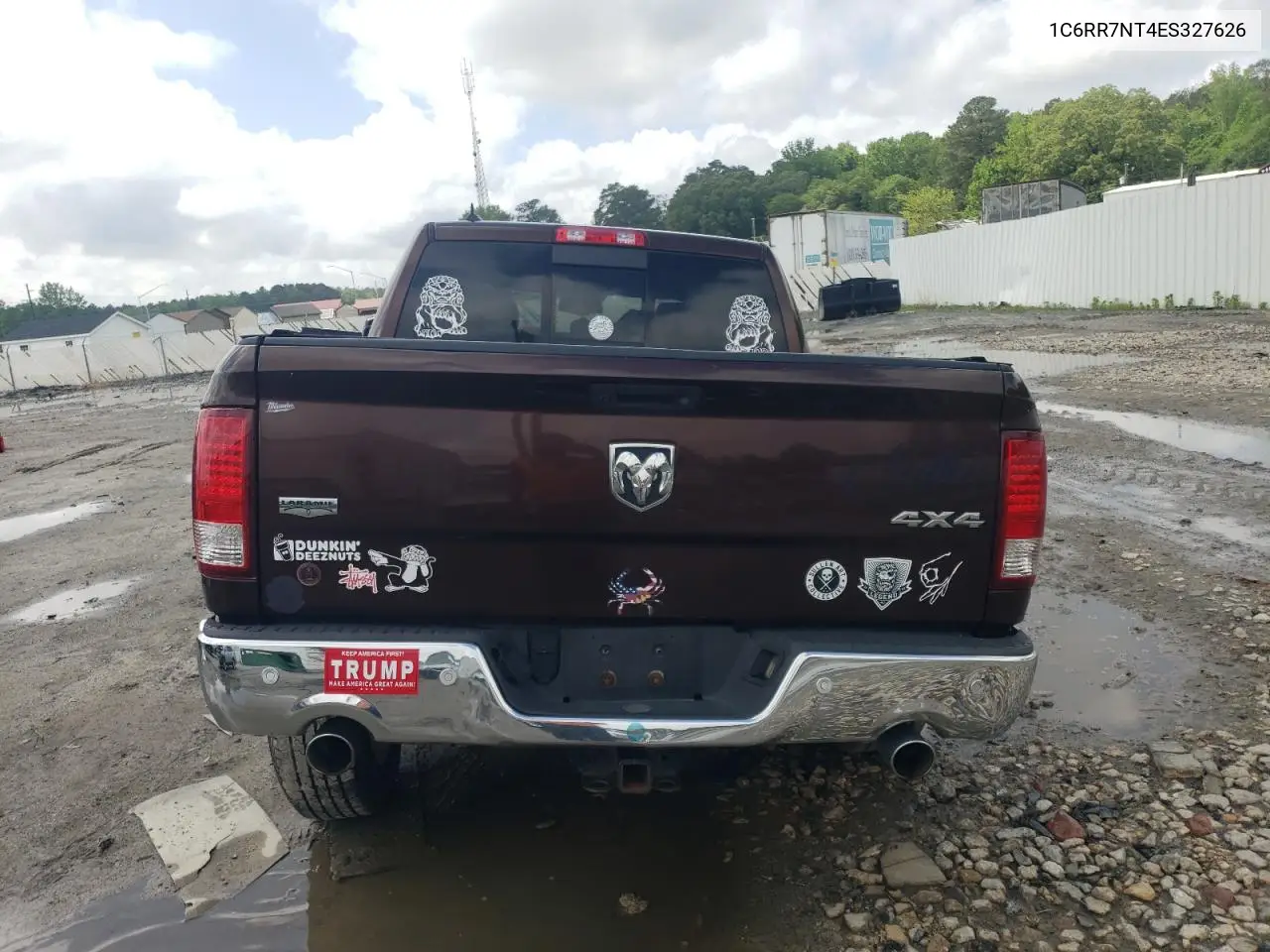 2014 Ram 1500 Laramie VIN: 1C6RR7NT4ES327626 Lot: 56508205