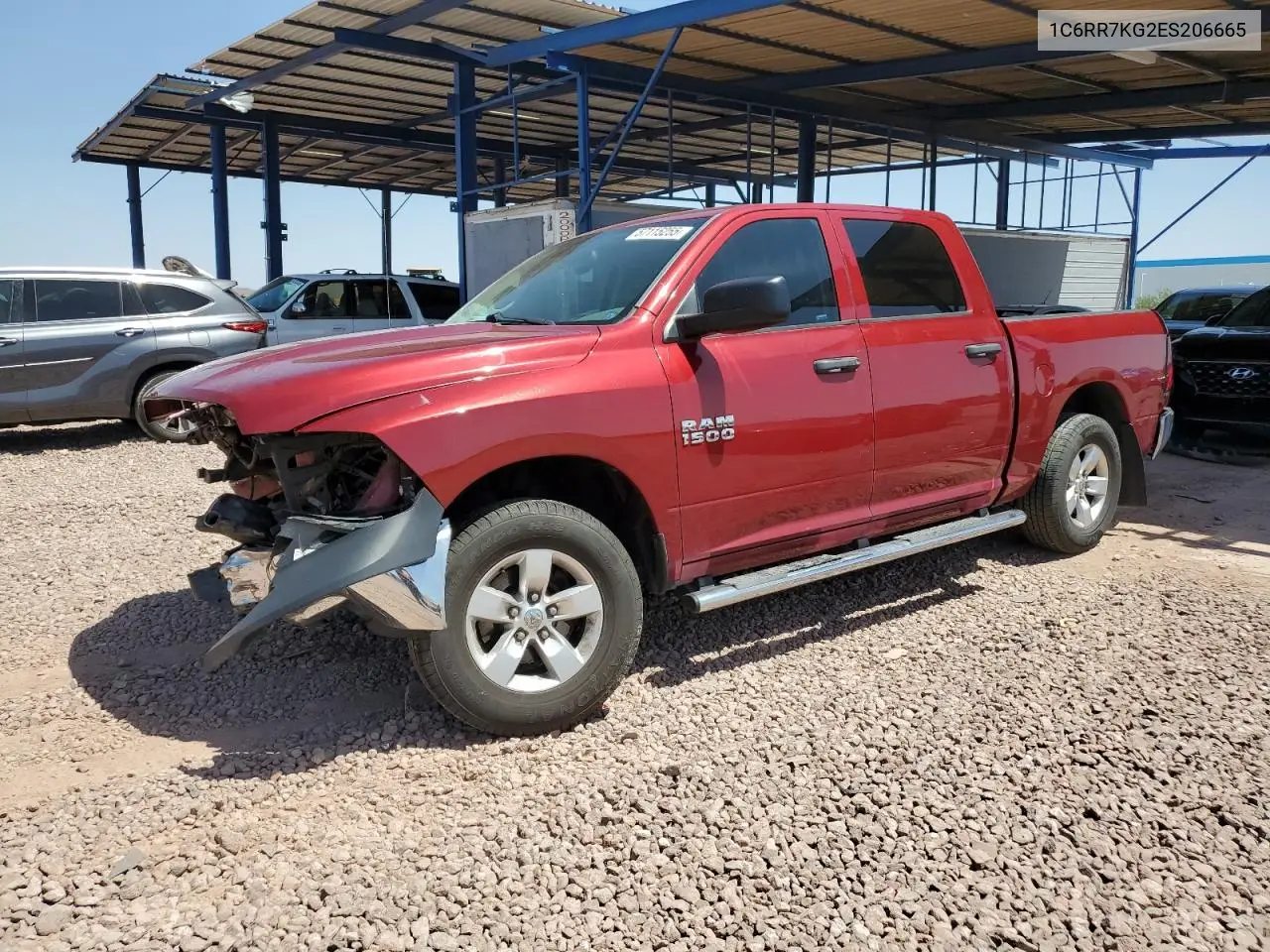 2014 Ram 1500 St VIN: 1C6RR7KG2ES206665 Lot: 57115255