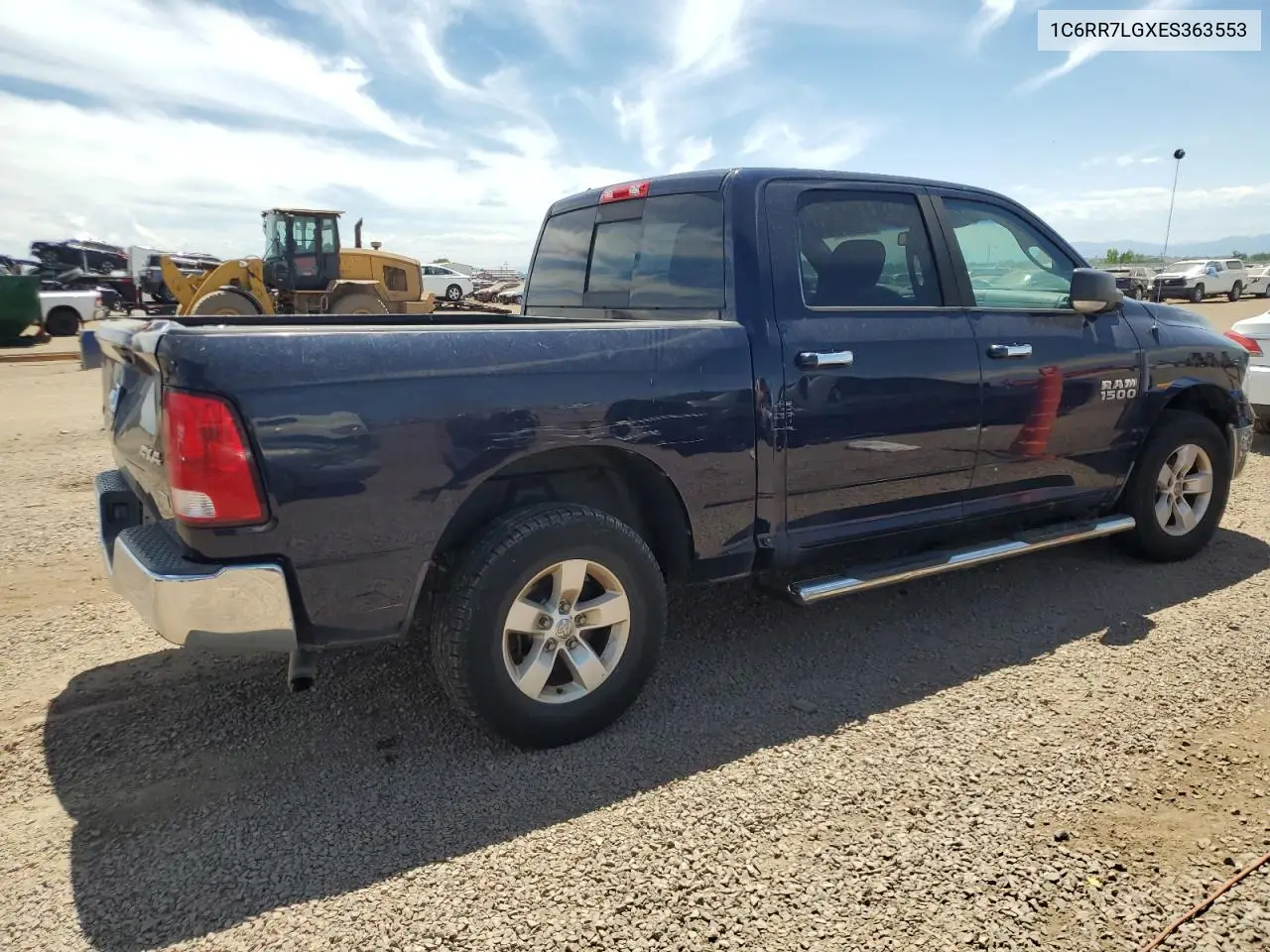 2014 Ram 1500 Slt VIN: 1C6RR7LGXES363553 Lot: 62200365