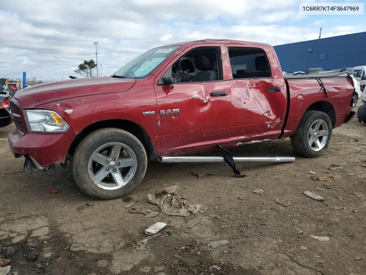 2015 Ram 1500 St VIN: 1C6RR7KT4FS647969 Lot: 53108795