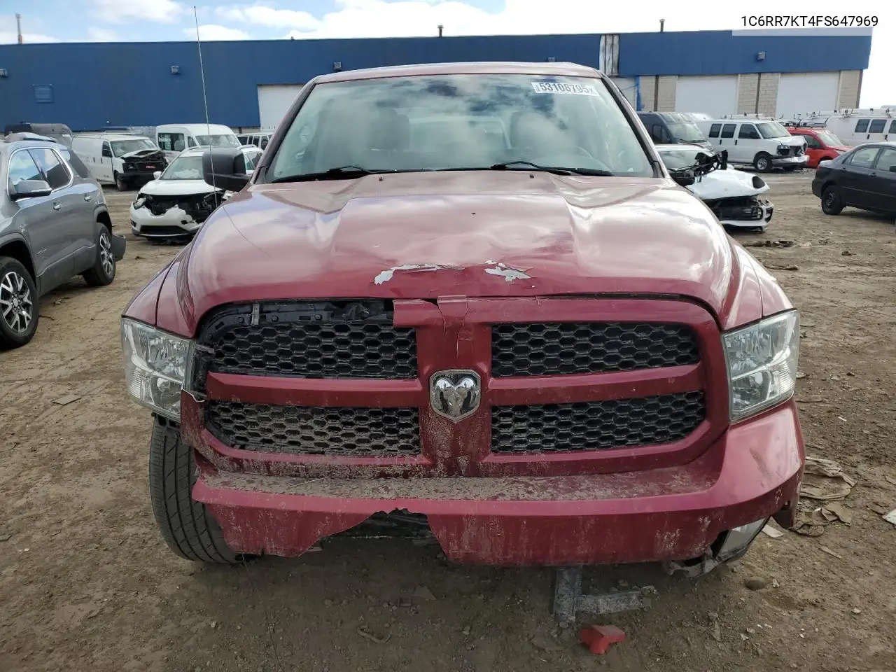 2015 Ram 1500 St VIN: 1C6RR7KT4FS647969 Lot: 53108795