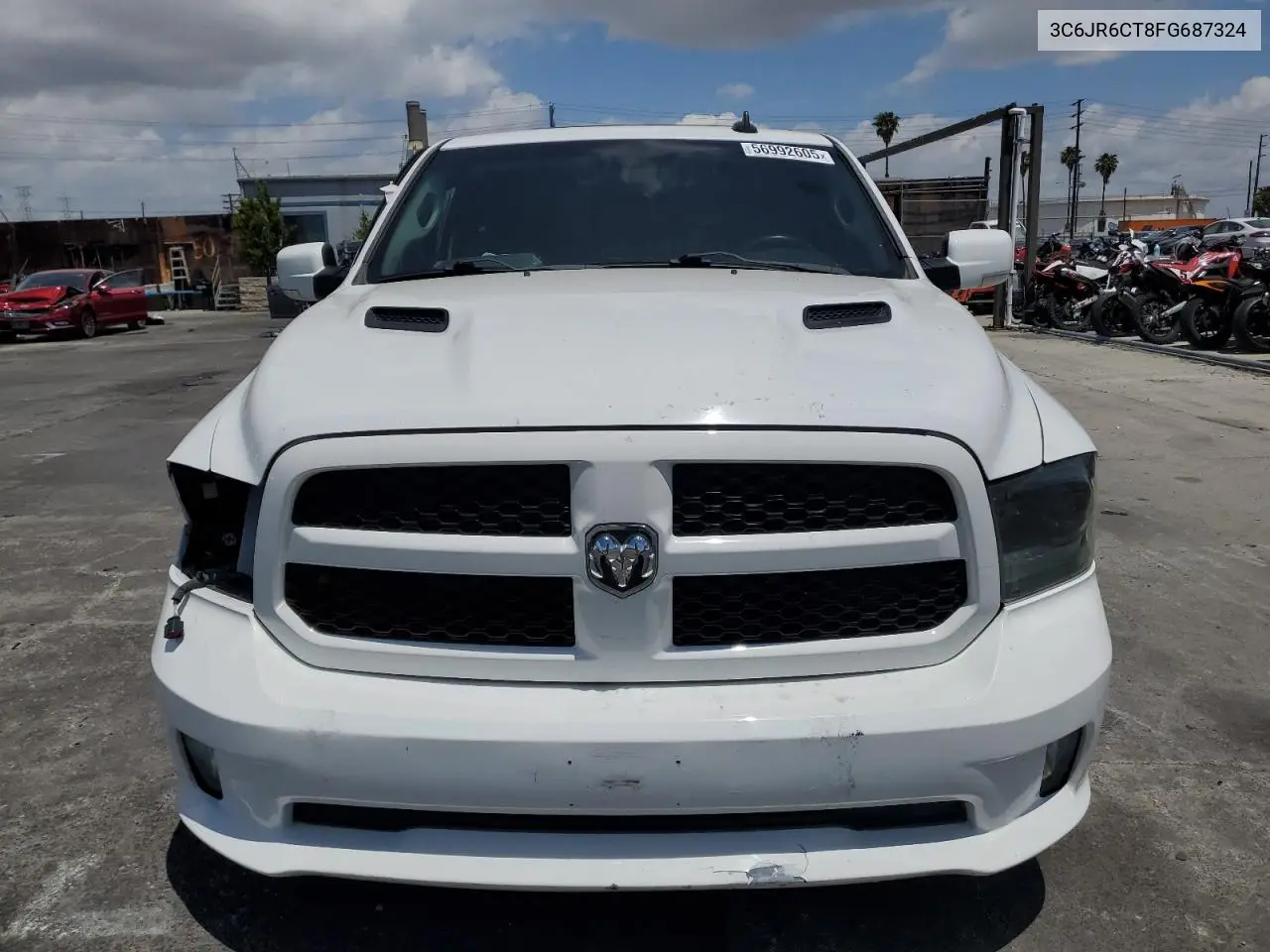 2015 Ram 1500 Sport VIN: 3C6JR6CT8FG687324 Lot: 56992605