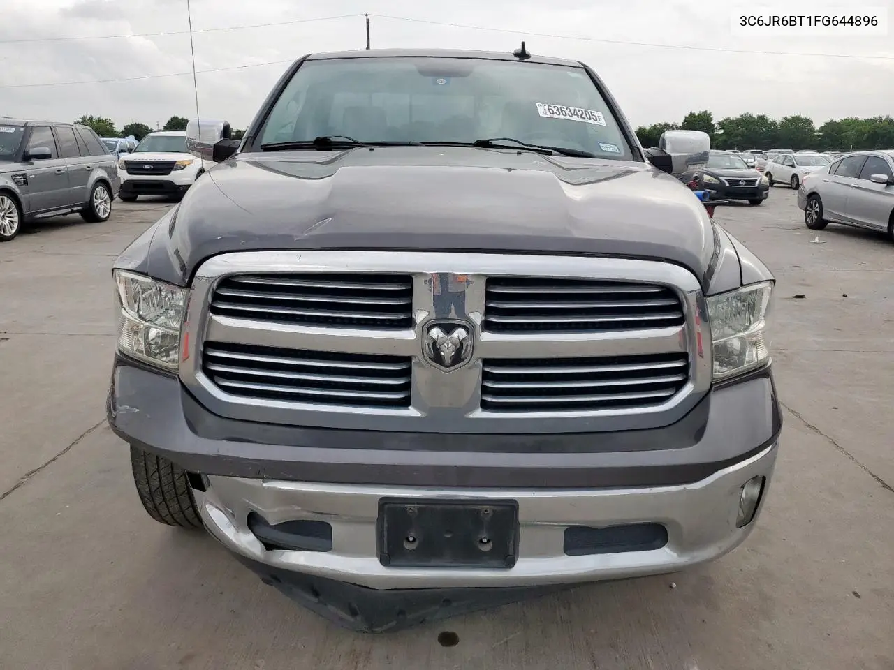 2015 Ram 1500 Slt VIN: 3C6JR6BT1FG644896 Lot: 63634205