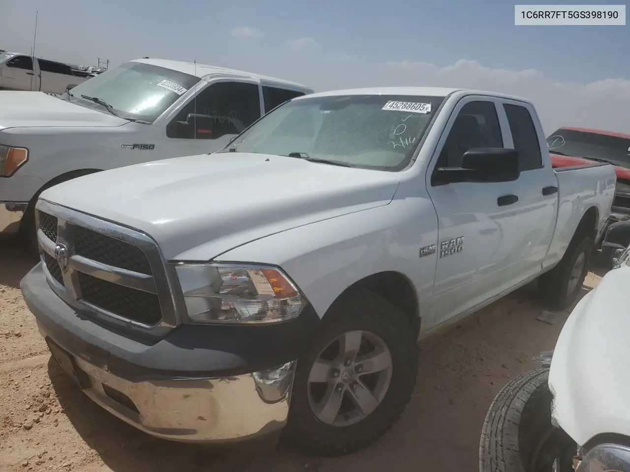 2016 Ram 1500 St VIN: 1C6RR7FT5GS398190 Lot: 45288605
