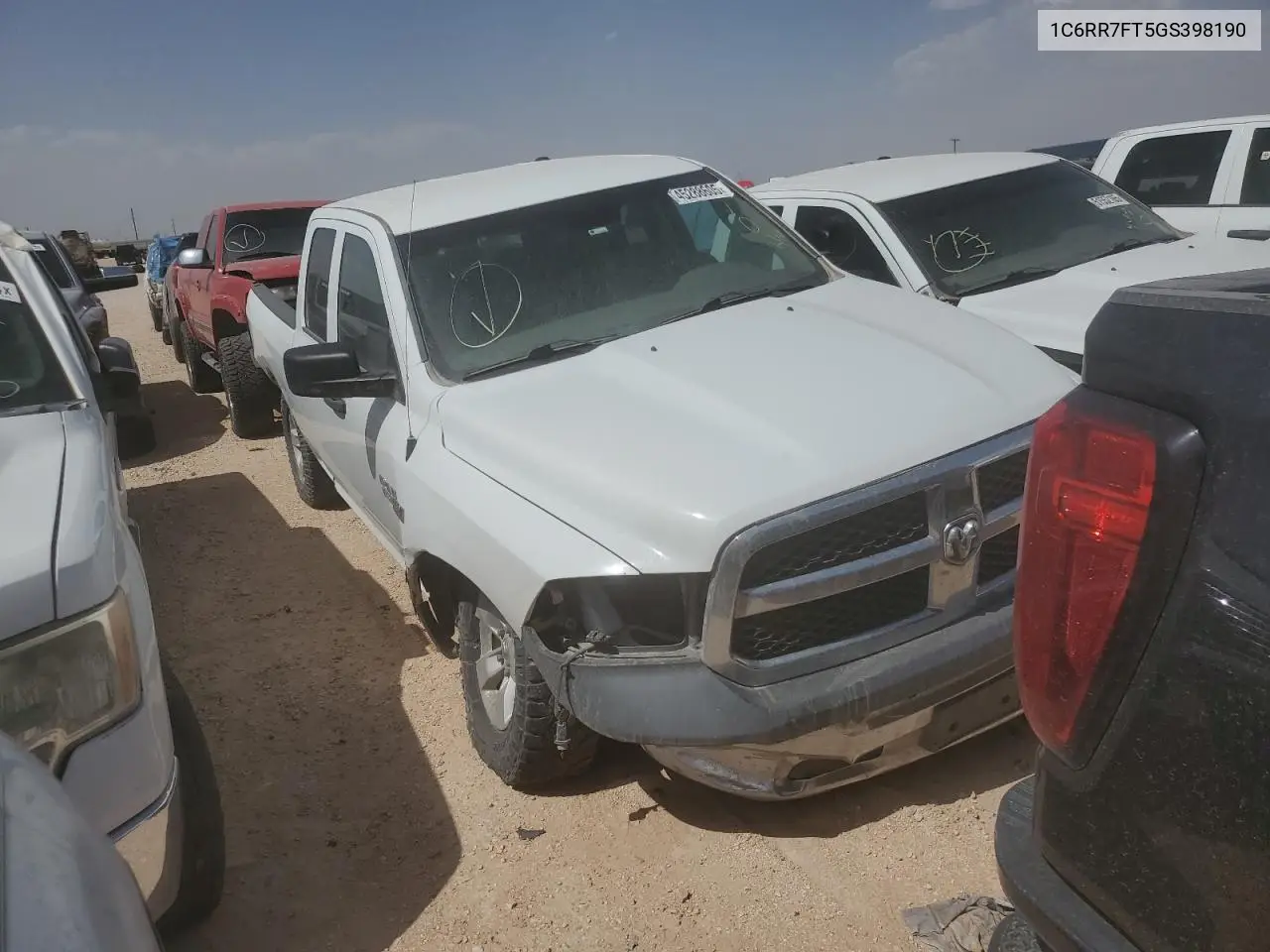 2016 Ram 1500 St VIN: 1C6RR7FT5GS398190 Lot: 45288605