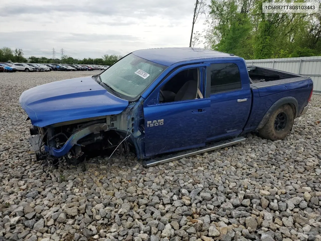 2016 Ram 1500 Slt VIN: 1C6RR7TT8GS103443 Lot: 56535765